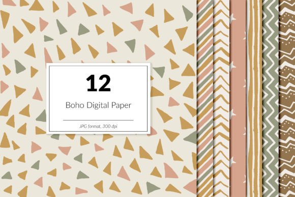 Download Hand Drawn Boho Digital Paper - Premium Resources