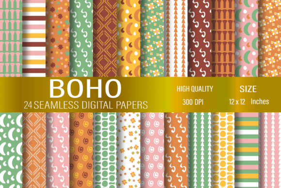 Download Boho Digital Papers - Premium Resources
