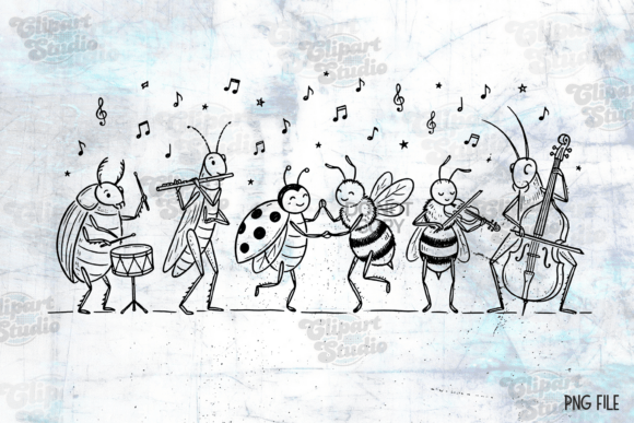 Download Cute Bugs PNG, Boho Wildflower Bug PNG - Premium Bundle