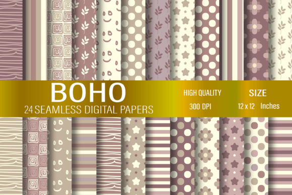 Download Boho Digital Papers - Premium Resources